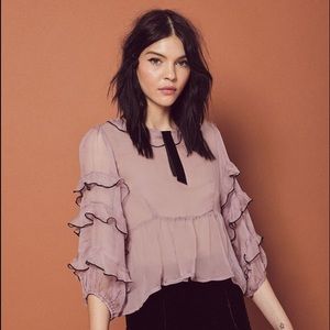 French inspired For Love & Lemons Blouse